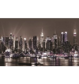 Foto tapeta Vlies: Noćni New York - 254x368 cm
