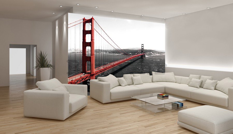 Foto tapeta Vlies: Golden Gate Bridge (1) - 254x368 cm