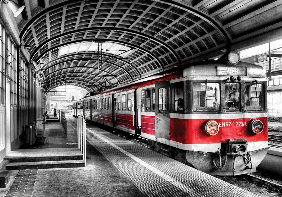 Foto tapeta Vlies: Stara podzemna željeznica (šarena) - 184x254 cm