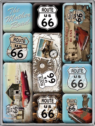 Set magneta - Route 66 Red Car