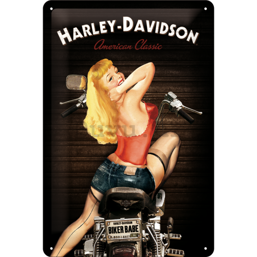 Metalna tabla - Harley-Davidson (Biker Babe)