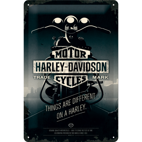 Metalna tabla - Harley-Davidson (Things Are Different on a Bike)