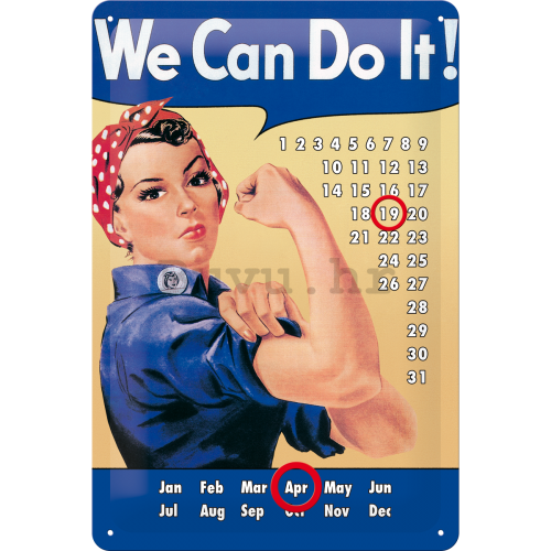 Metalna tabla: We Can Do It! - 30x20 cm