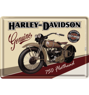 Metalna razglednica - Harley-Davidson 750 Flathead