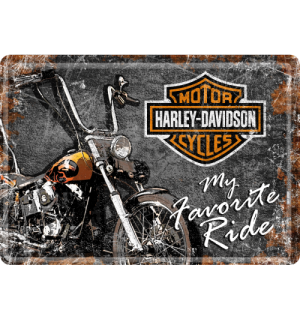 Metalna razglednica - Harley-Davidson My Favourite Ride