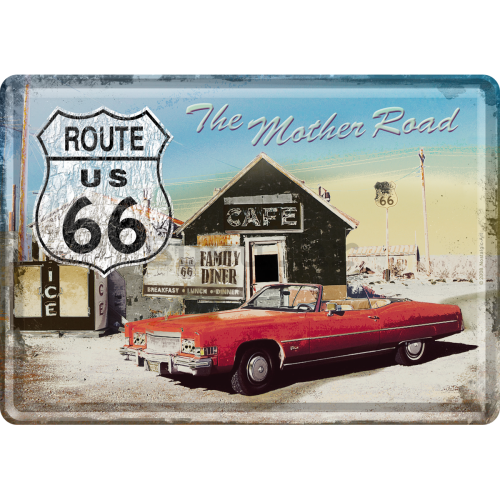 Metalna razglednica - The Mother Road Route 66