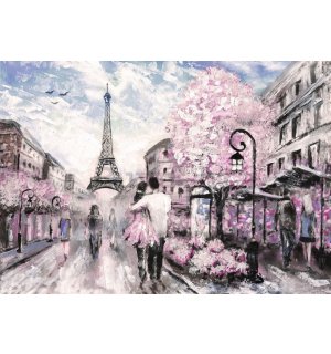 Foto tapeta Vlies: Pariz (slikani) - 104x152,5 cm