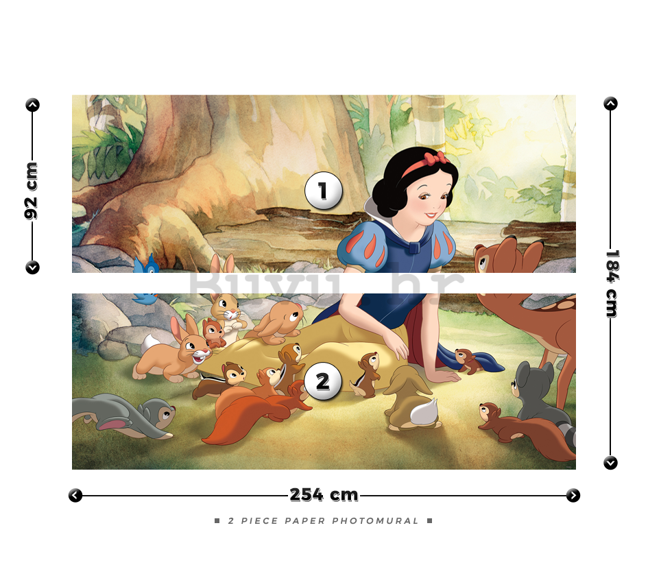 Foto tapeta: Snjeguljica i sedam patuljaka (Snow White) - 184x254 cm