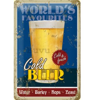 Metalna tabla - Cold Beer