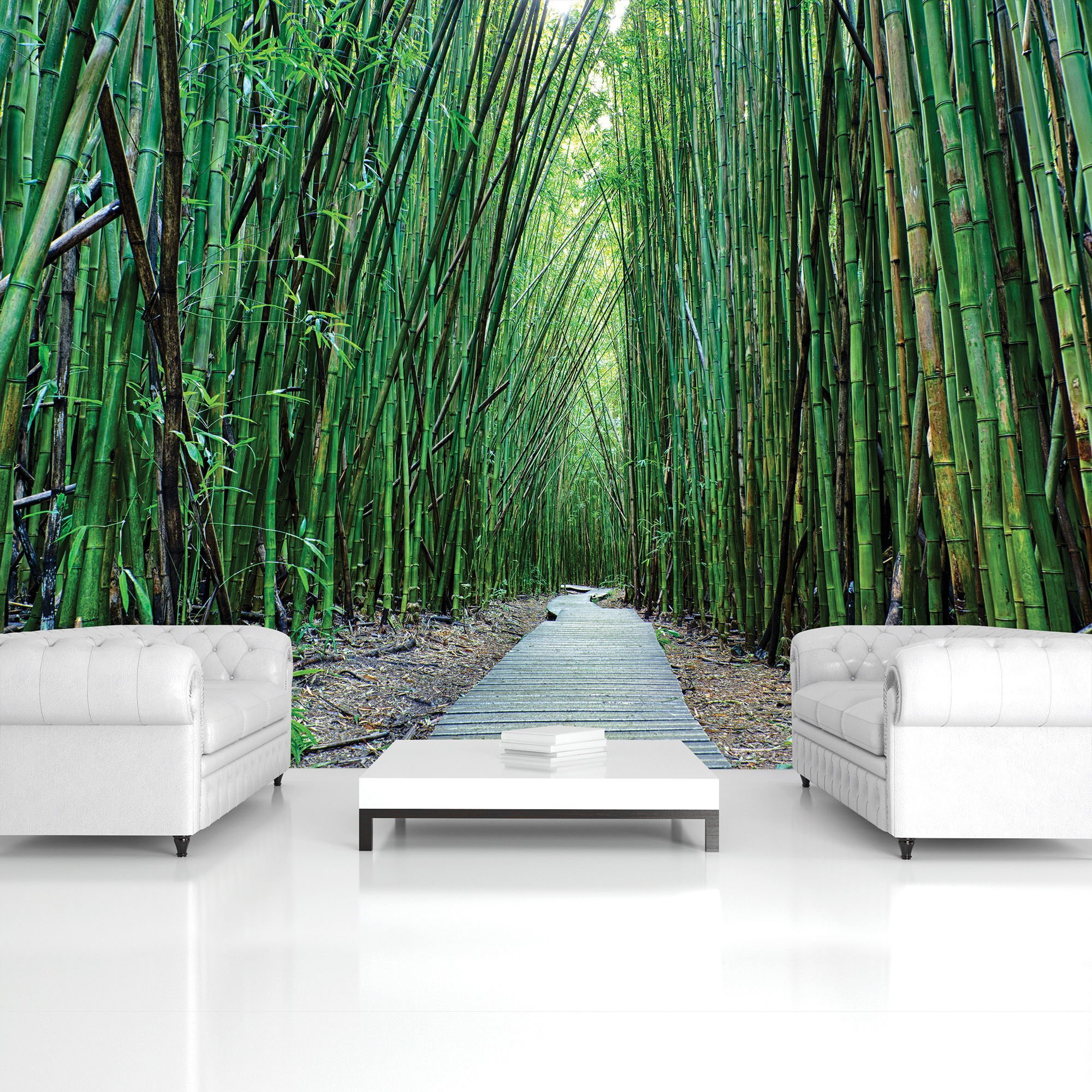 Vlies foto tapeta: Šuma bambusa (2) - 184x254 cm