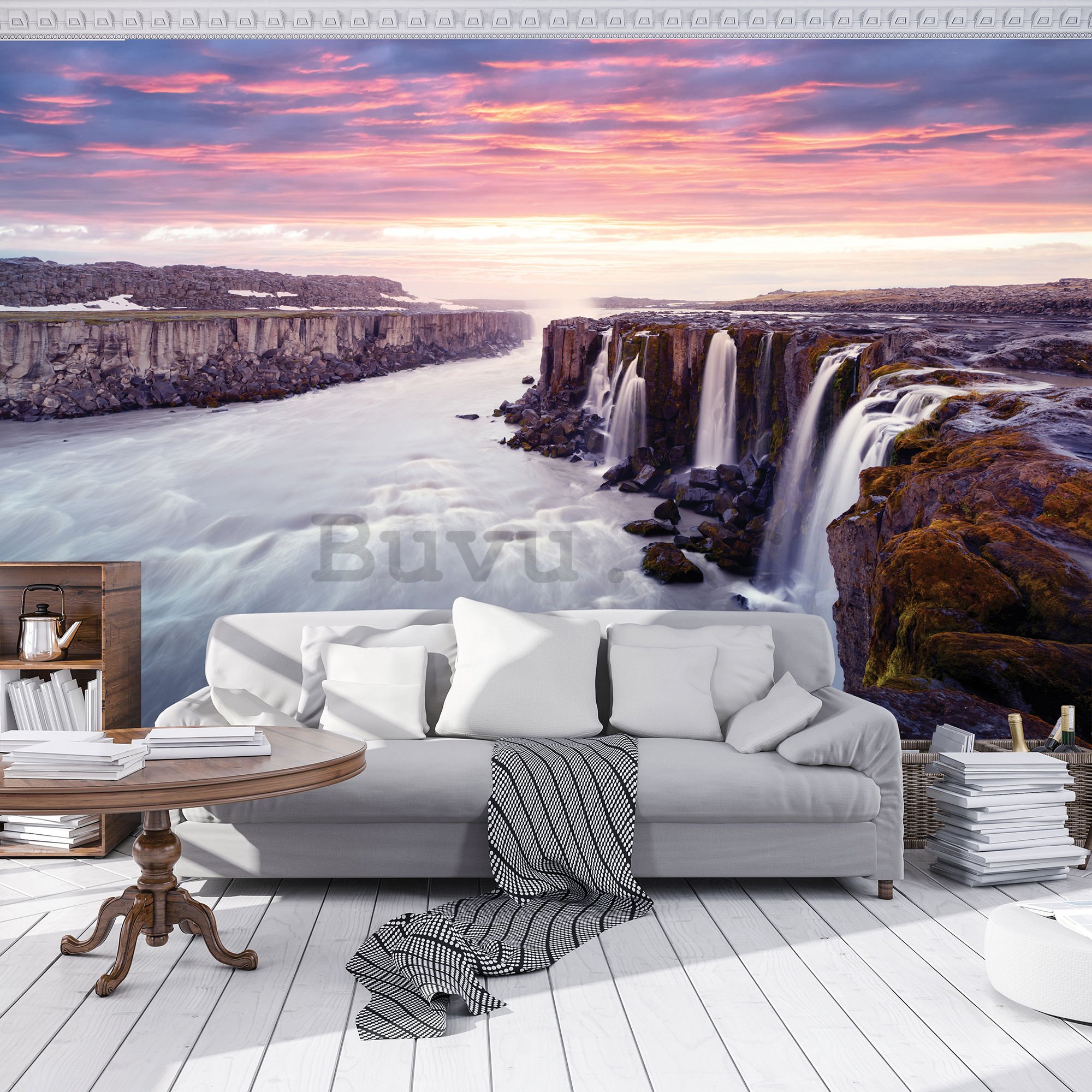 Vlies foto tapeta: Selfoss, Island - 184x254 cm