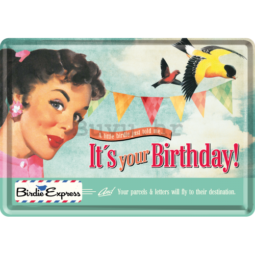 Metalna razglednica - It's your Birthday!