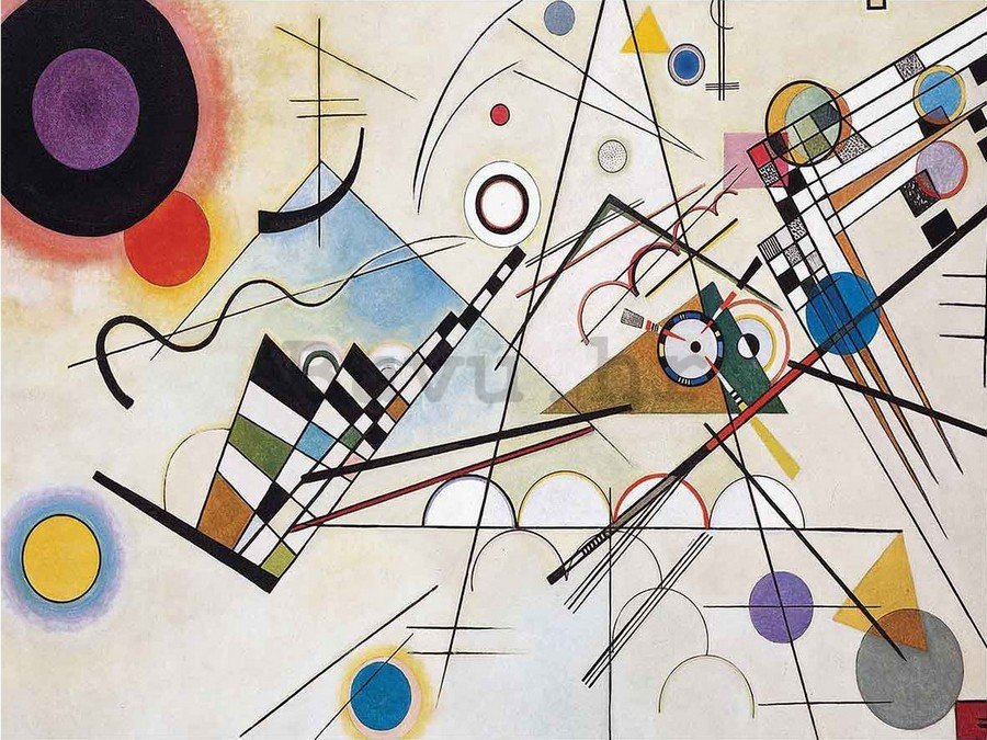 Slika na platnu: Composition 8, Vasilij Kandinskij - 75x100 cm