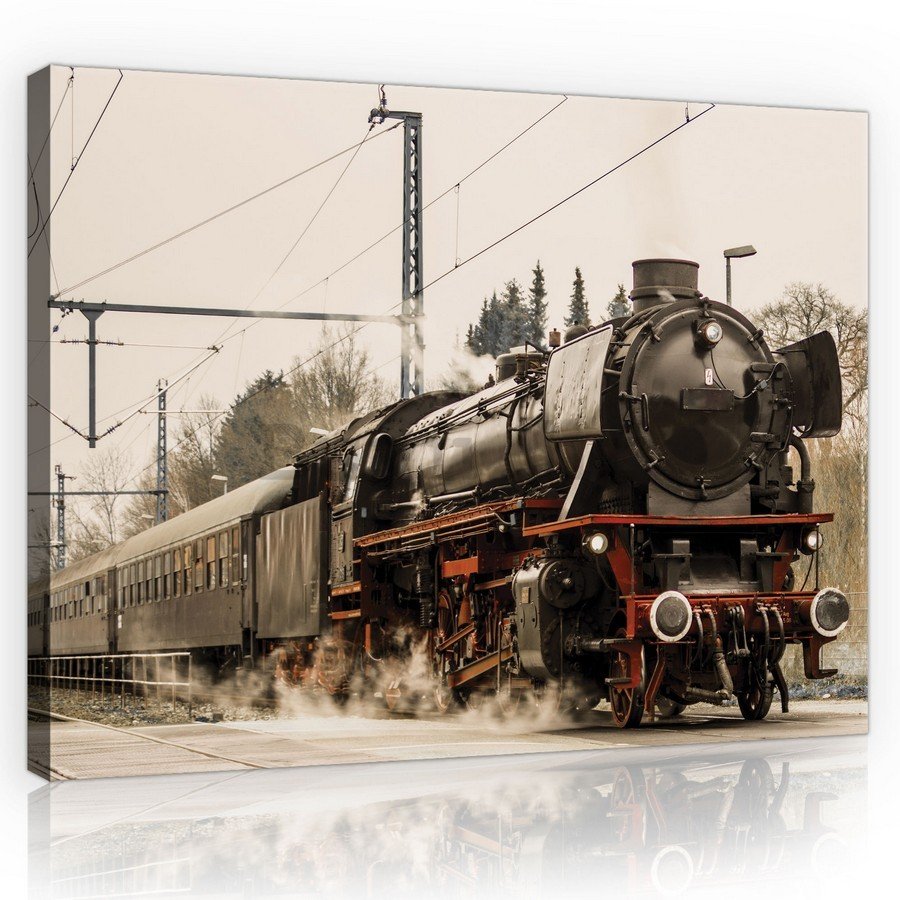 Slika na platnu: Parna lokomotiva (1) - 75x100 cm