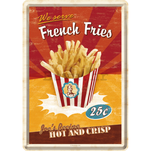 Metalna razglednica - French Fries