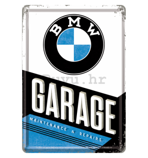 Metalna razglednica - BMW Garage