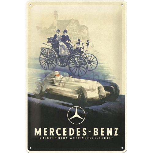 Metalna tabla: Mercedes-Benz (Silver Arrow Historic) - 30x20 cm
