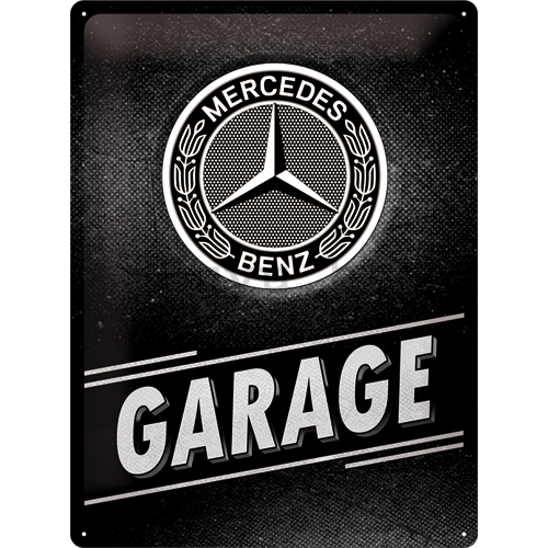 Metalna tabla: Mercedes-Benz Garage - 40x30 cm