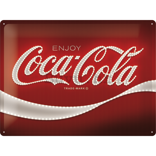 Metalna tabla: Coca-Cola (Red Lights Logo) - 30x40 cm