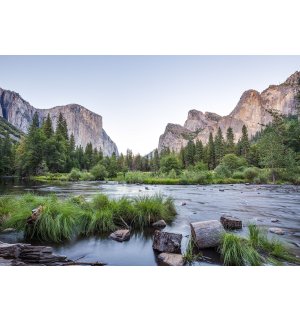 Vlies foto tapeta: Yosemite Valley - 416x254 cm