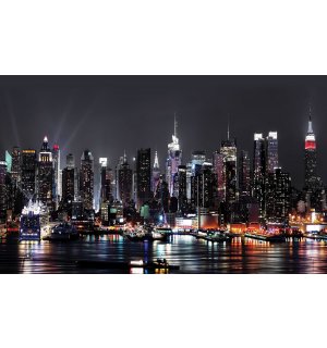 Vlies foto tapeta: Noćni New York (2) - 416x254 cm