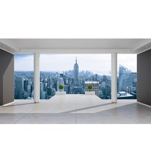 Vlies foto tapeta: Vidik na Manhattan (Terasa) - 416x254 cm