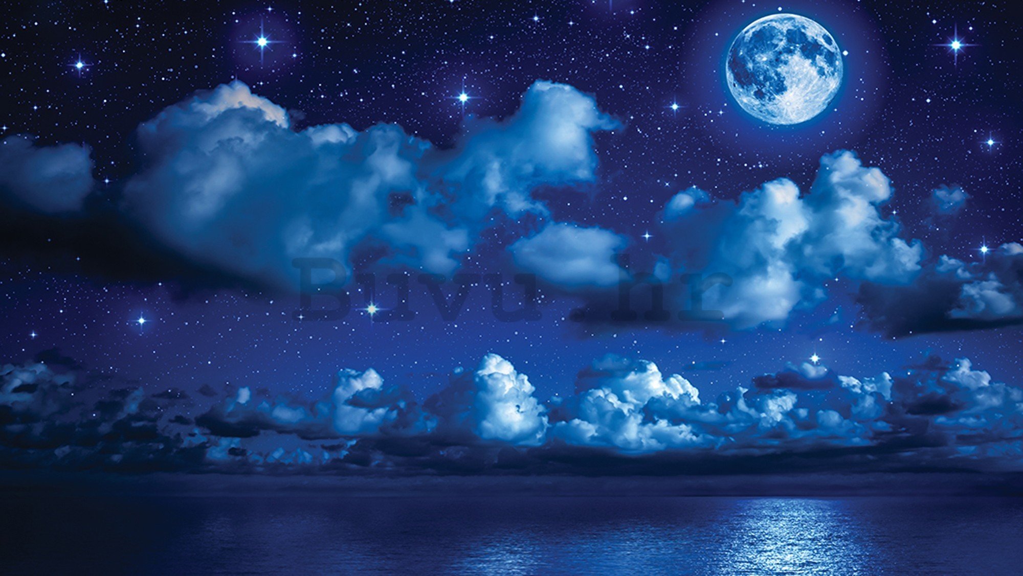 Vlies foto tapeta: Mjesečna noć - 416x254 cm