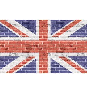 Vlies foto tapeta: Britanska Zastava (Union Jack) - 416x254 cm
