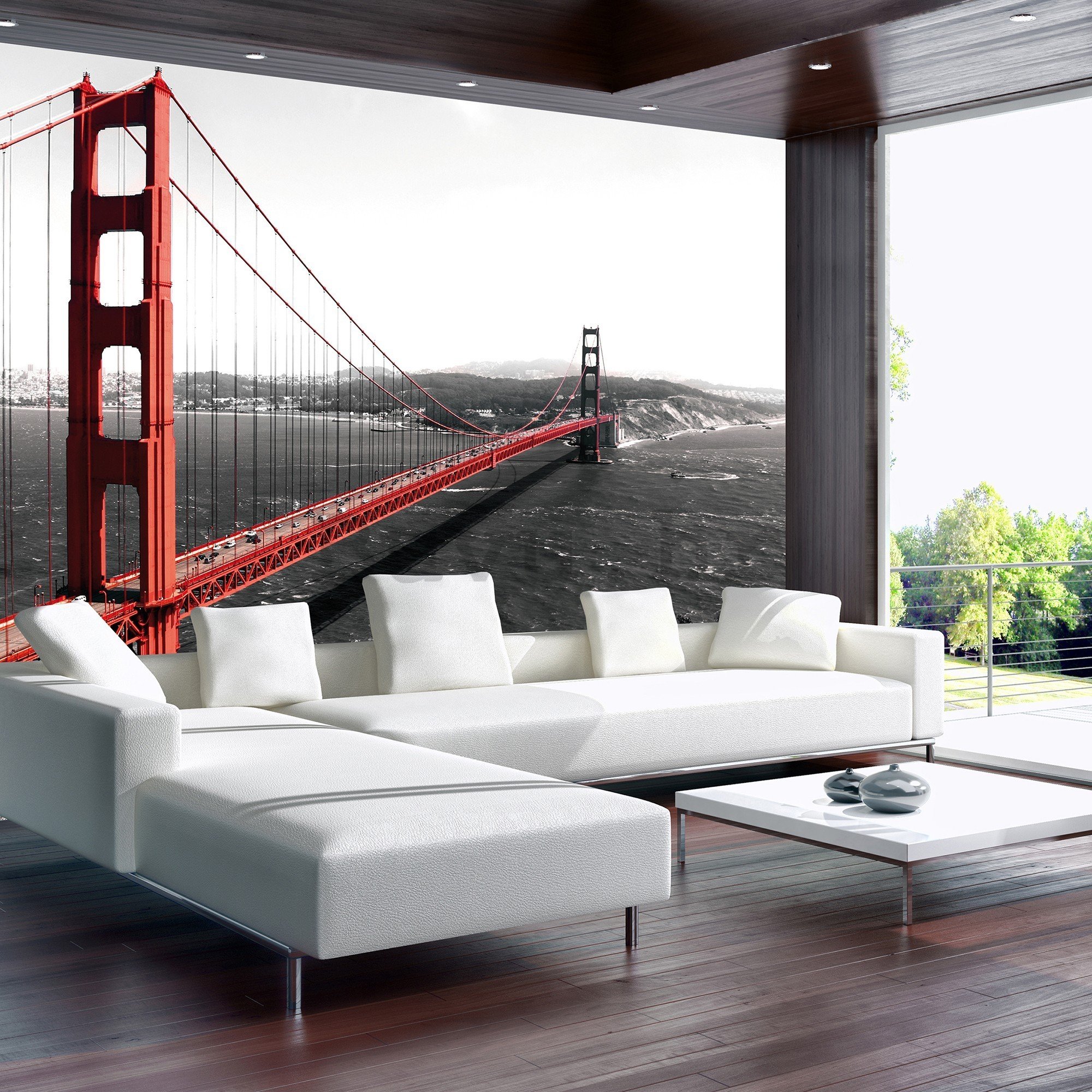 Vlies foto tapeta: Golden Gate Bridge (1) - 416x254 cm