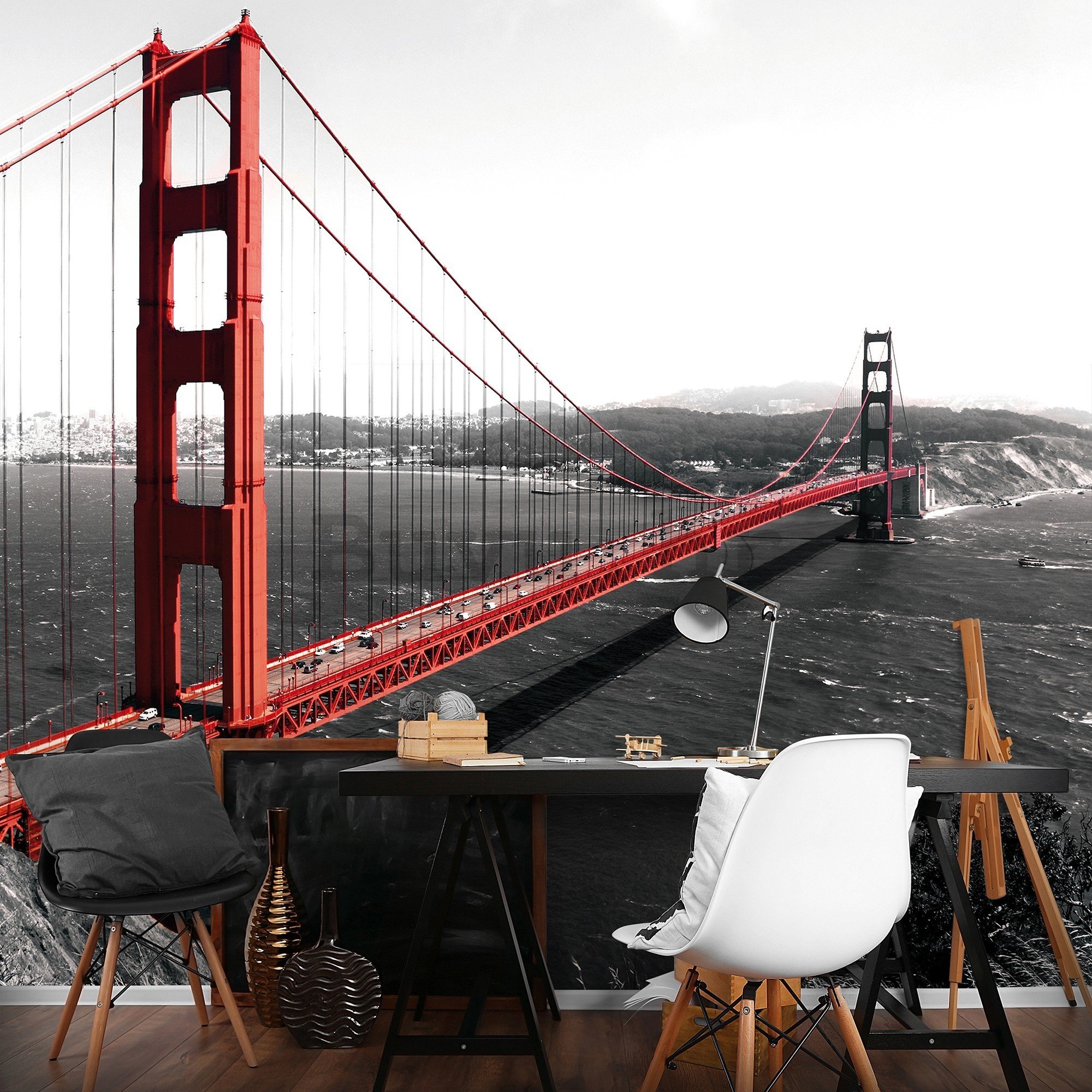 Vlies foto tapeta: Golden Gate Bridge (1) - 416x254 cm
