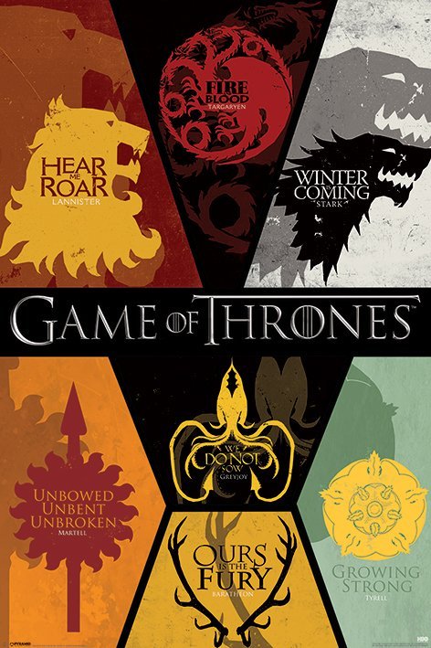 Poster - Game of Thrones (grbovi)