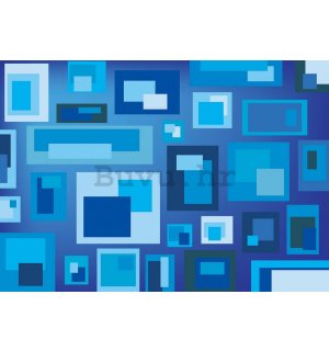 Foto tapeta: Plava apstrakcija (3) - 254x368 cm