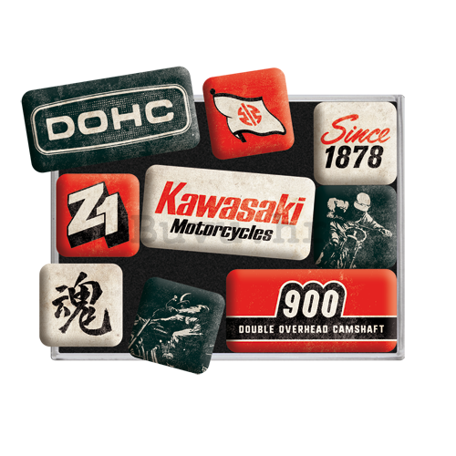Set magneta - Kawasaki Motocycles
