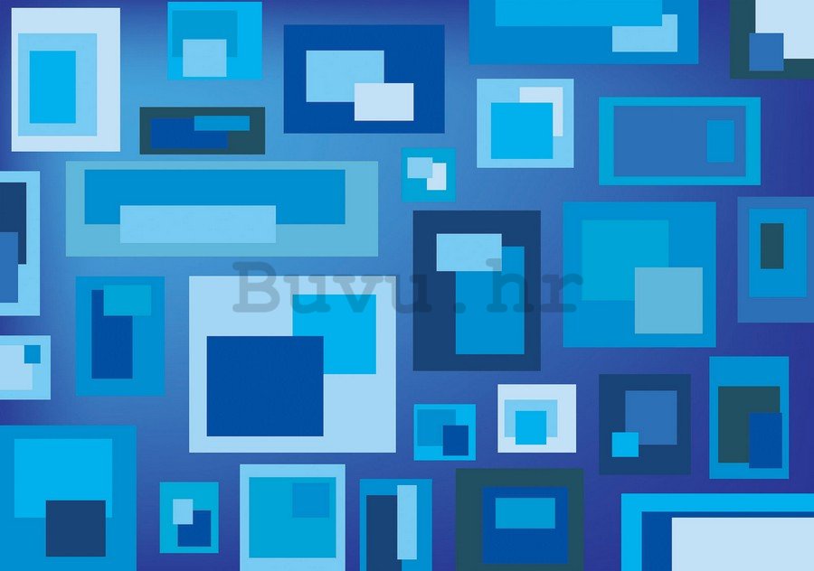 Foto tapeta: Plava apstrakcija (3) - 184x254 cm