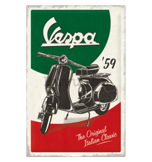 Metalna tabla: Vespa (The Italian Classic) - 40x60 cm