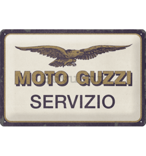 Metalna tabla: Moto Guzzi Servizio - 30x20 cm