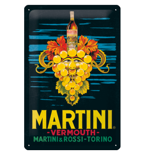 Metalna tabla: Martini (Vermouth Grapes) - 20x30 cm