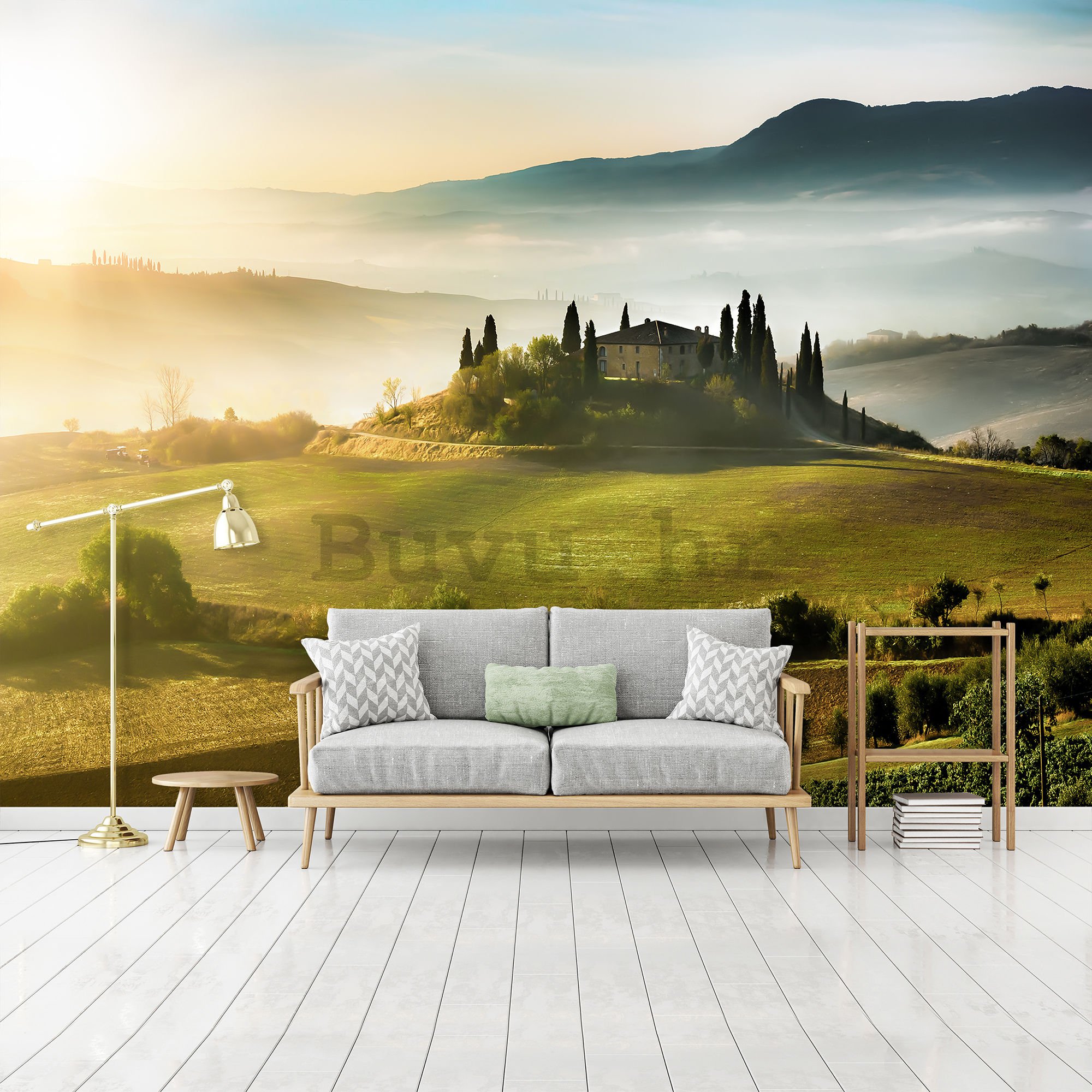 Vlies foto tapeta: Tuscany Hill - 416x254 cm