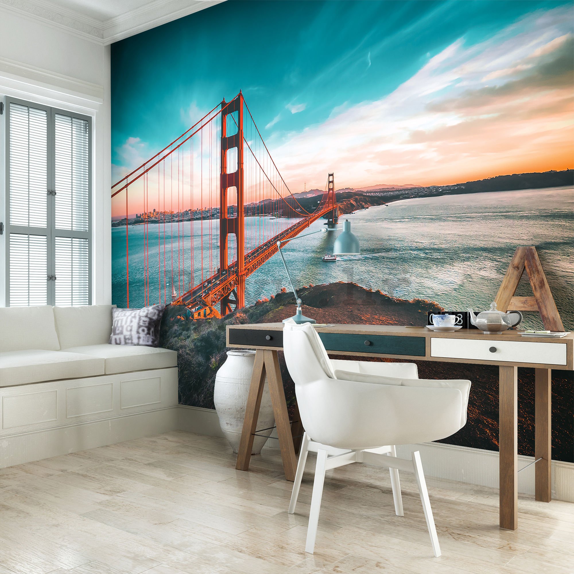 Vlies foto tapeta: Most San Francisco - 184x254 cm