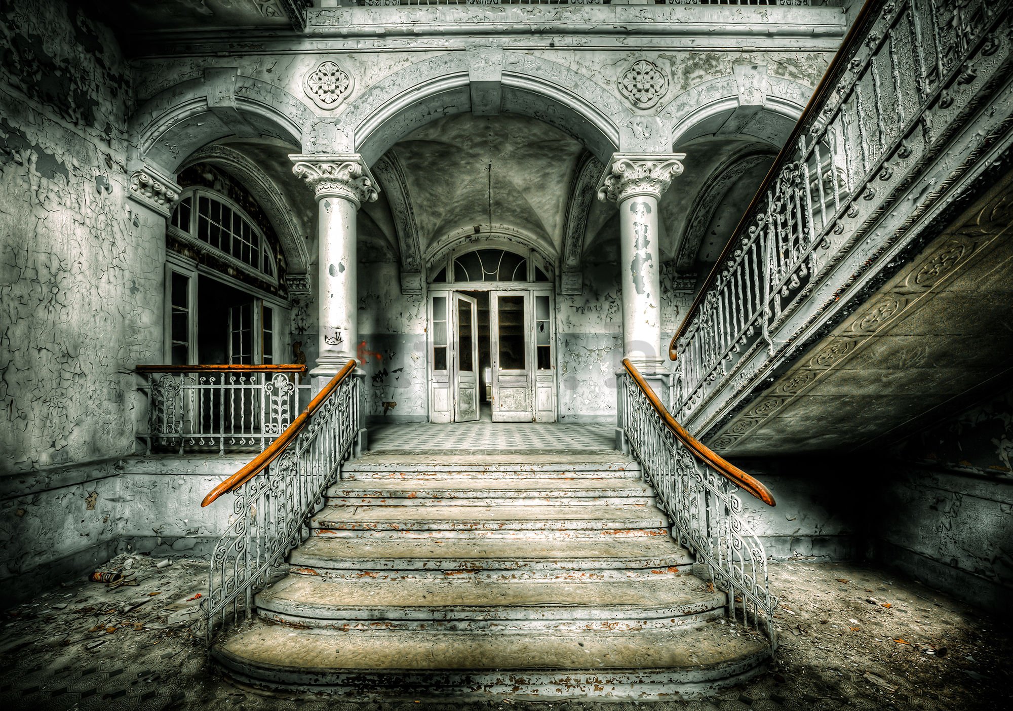 Foto tapeta: Stepenice ispred ulaza - 184x254 cm