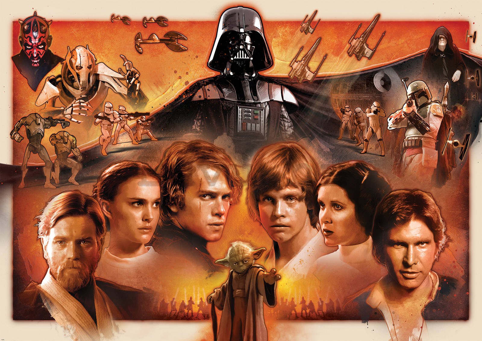 Foto tapeta: Star Wars (red legacy) - 254x184cm