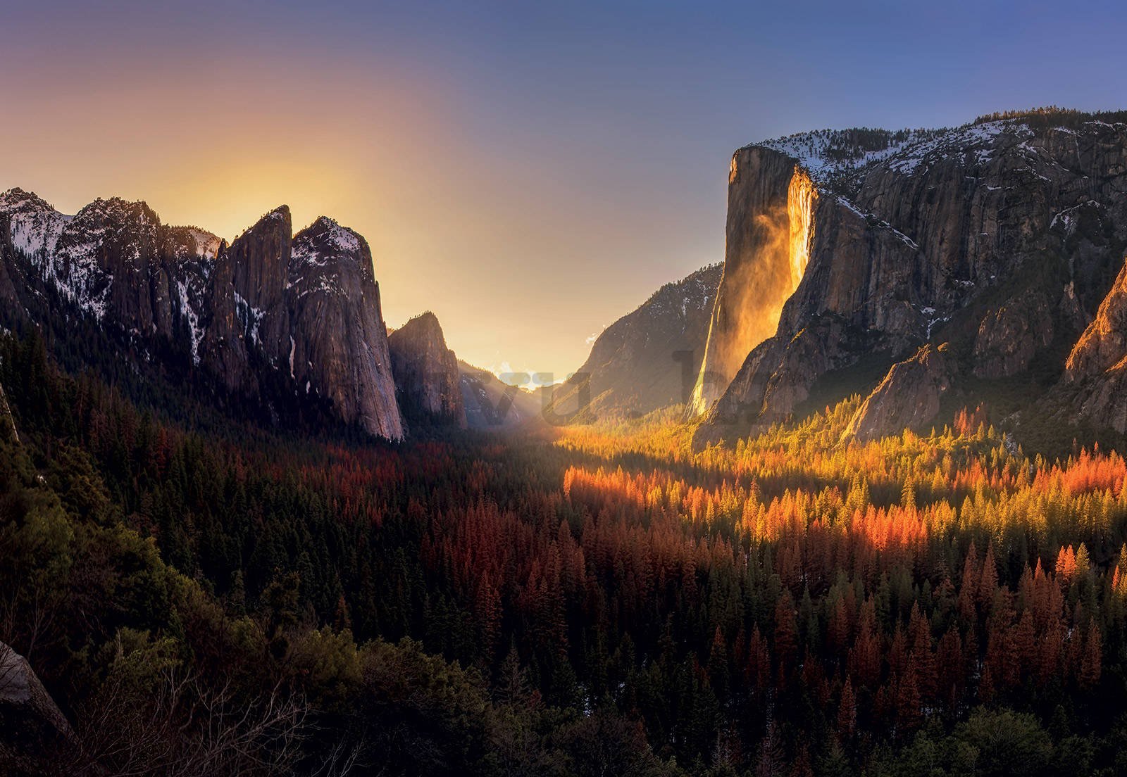 Foto tapeta: Yosemite Firefall - 368x254cm