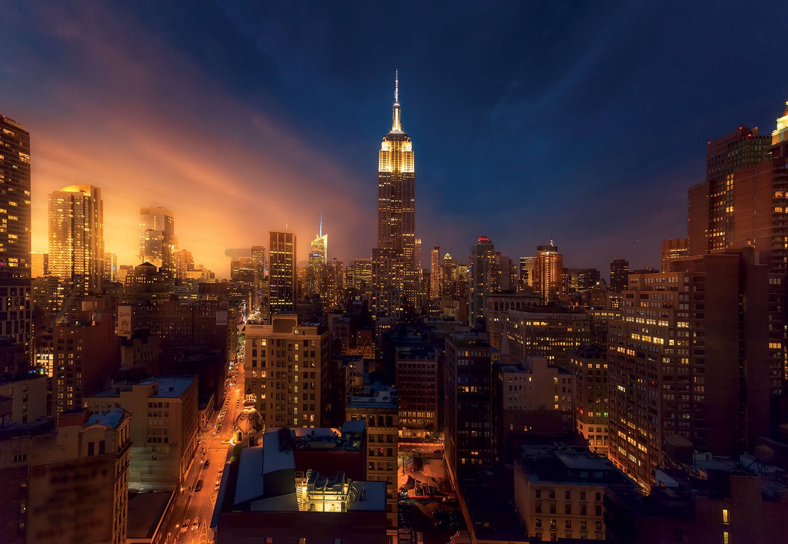 Foto tapeta: Noćni New York (3) - 368x254cm