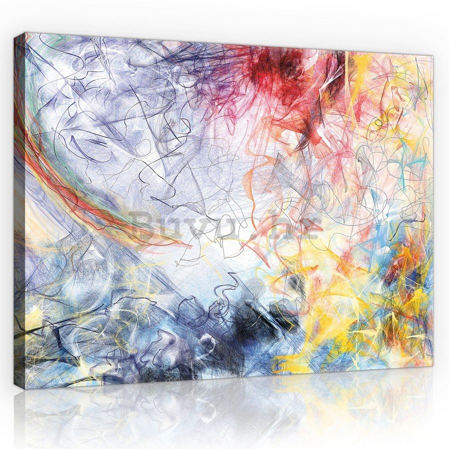 Slika na platnu: Moderna apstrakcija (3) - 75x100 cm