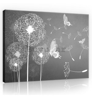 Slika na platnu: Maslačci i leptiri - 75x100 cm