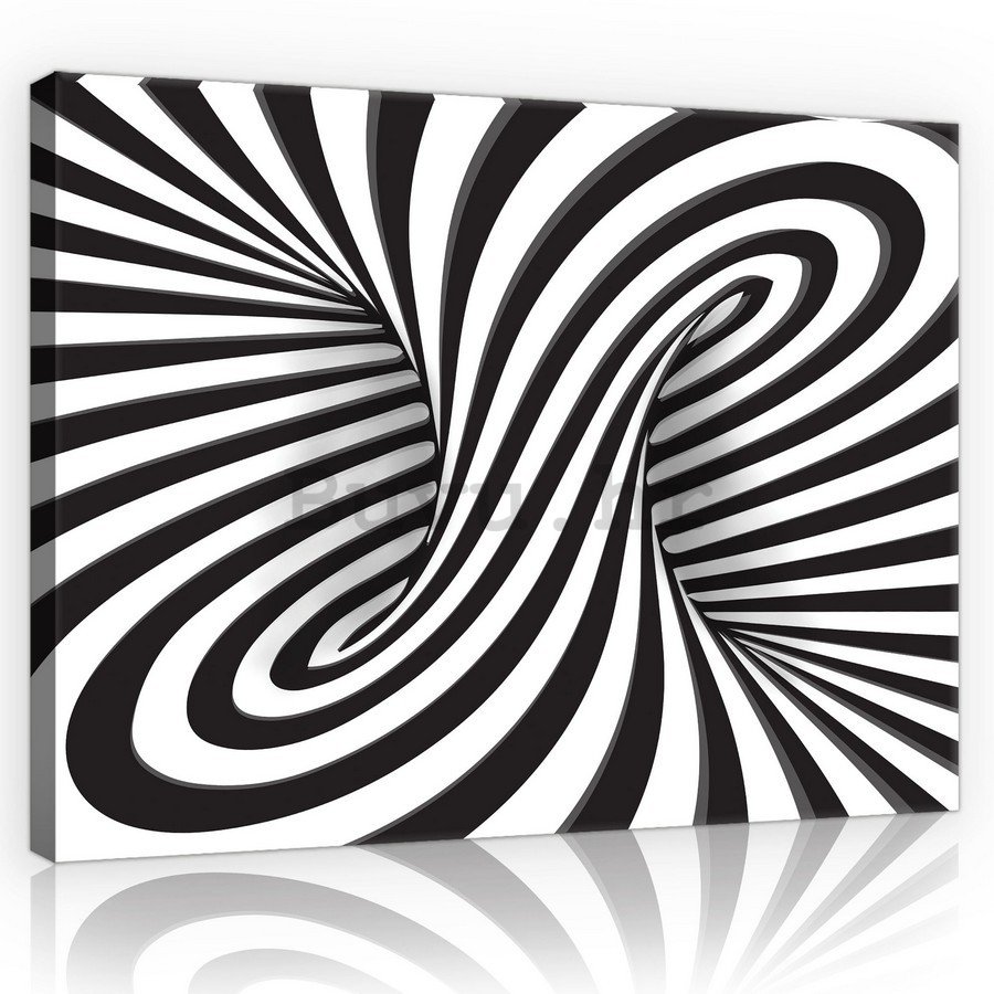Slika na platnu: Prugasta iluzija (1) - 75x100 cm