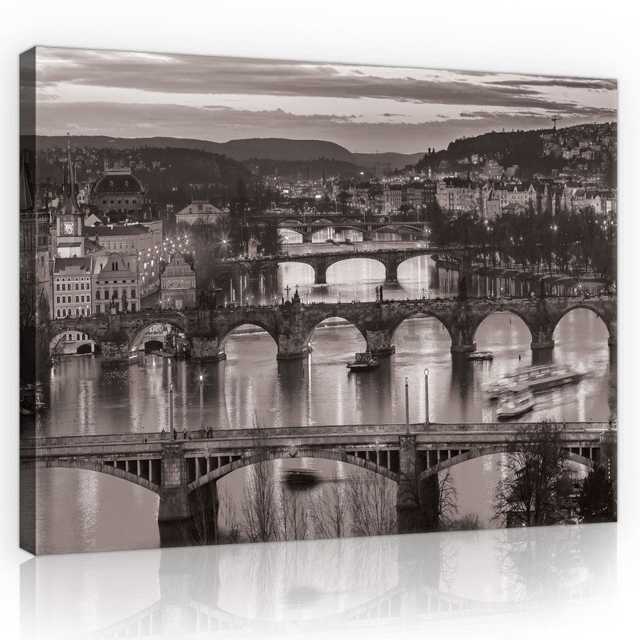Slika na platnu: Prag (crno-bijeli) - 75x100 cm