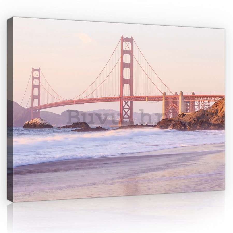Slika na platnu: Golden Gate Bridge (4) - 75x100 cm