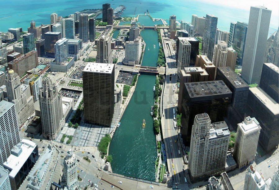 Slika na platnu: Chicago River - 75x100 cm