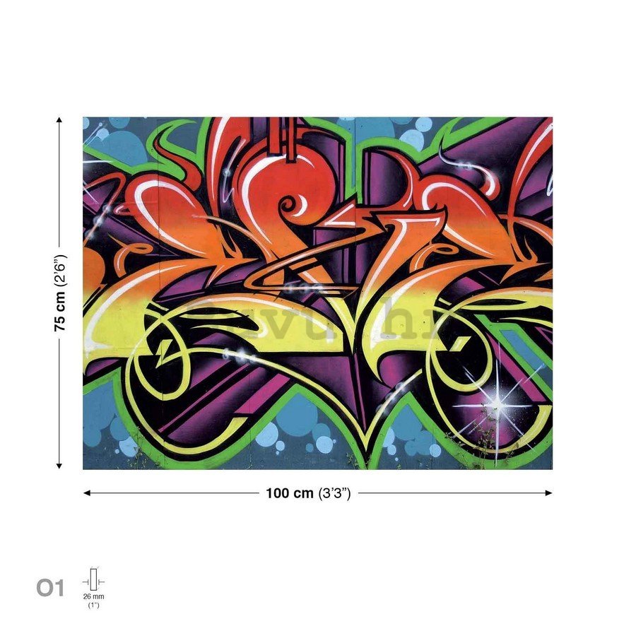 Slika na platnu: Graffiti (1) - 75x100 cm